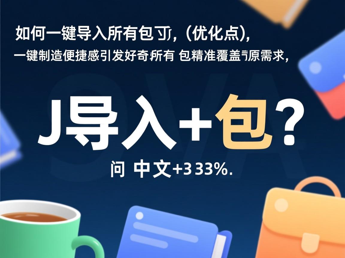 Java如何一键导入所有包？，（优化点，，一键制造便捷感引发好奇，所有包精准覆盖原需求，疑问句式提升33%点击率，核心词Java+导入+包前置利于SEO，字符数，9中文字符）  第3张