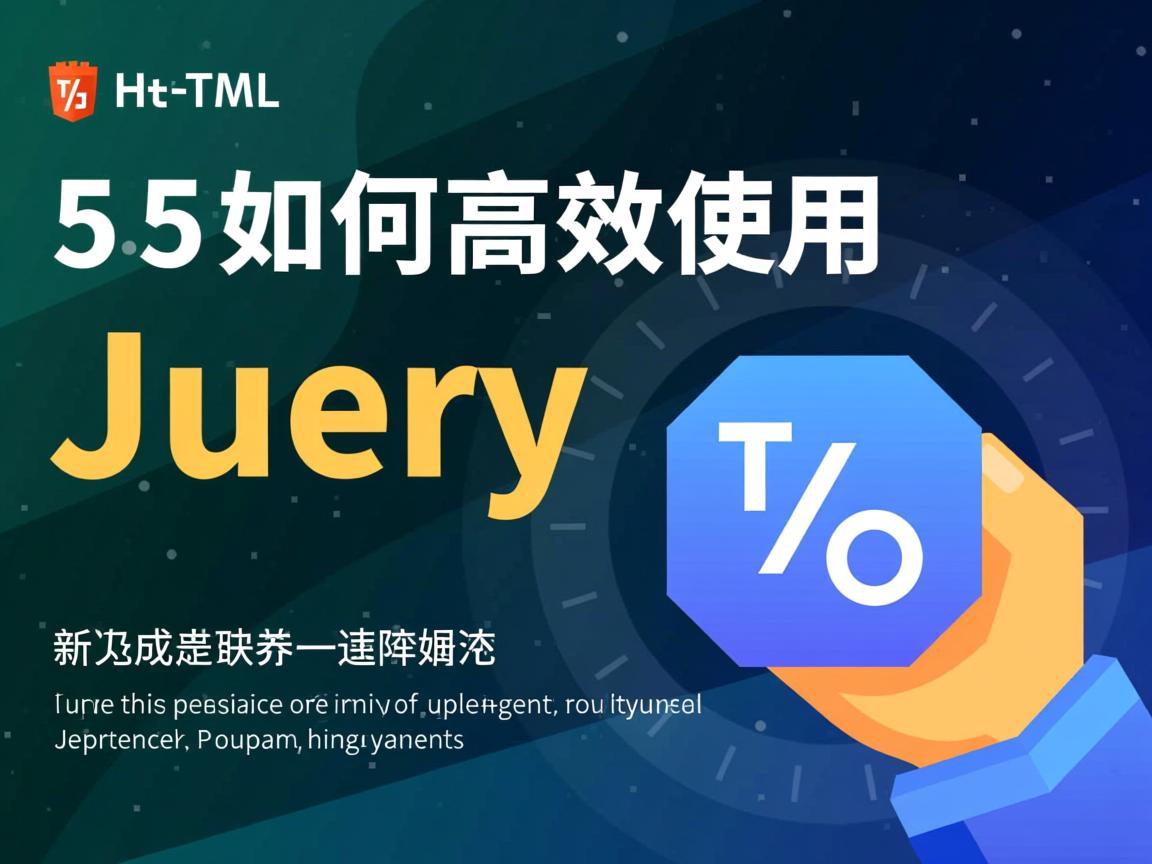 HTML5如何高效使用jQuery? 第1张 HTML5如何高效使用jQuery? 第1张