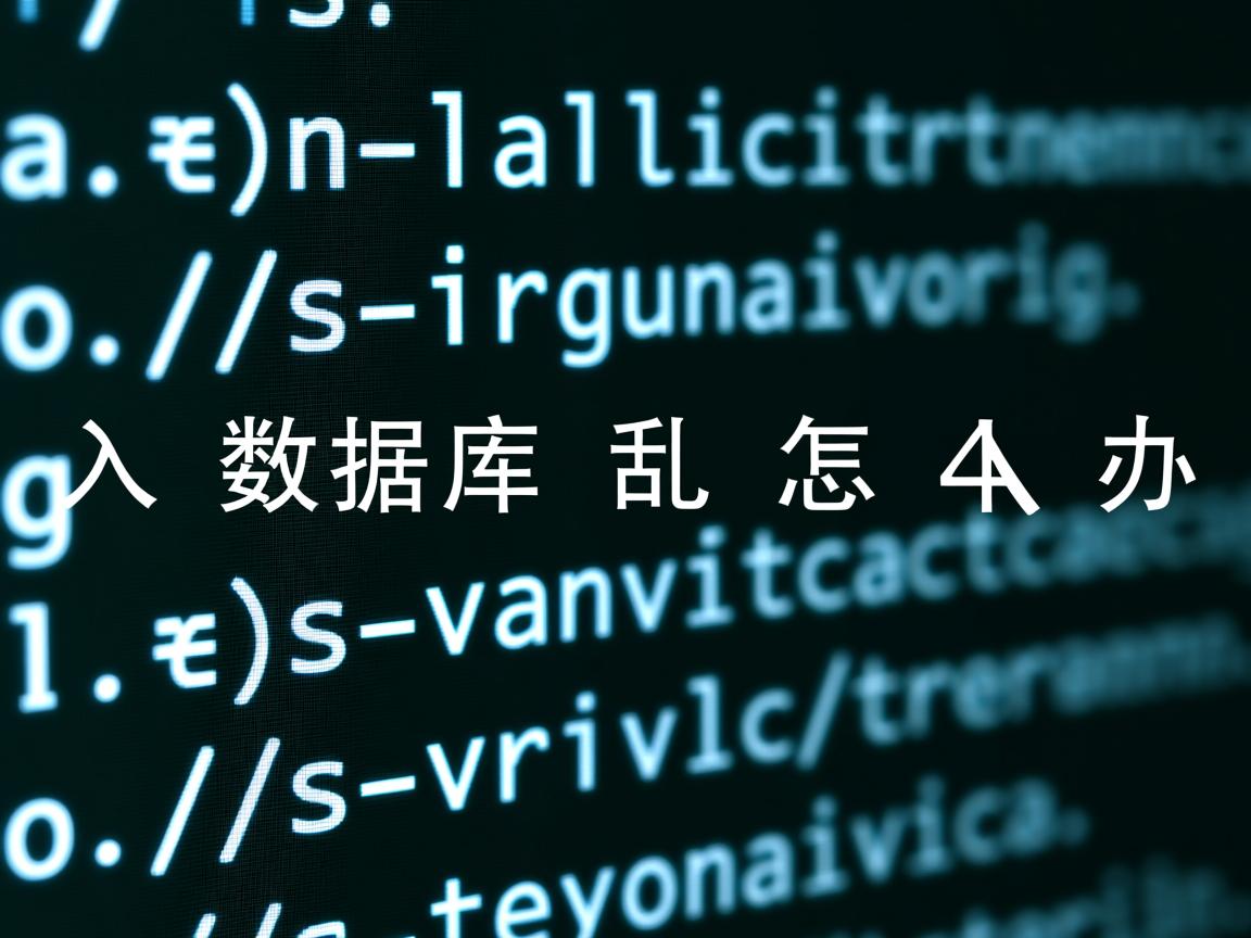 导入数据库乱码怎么办