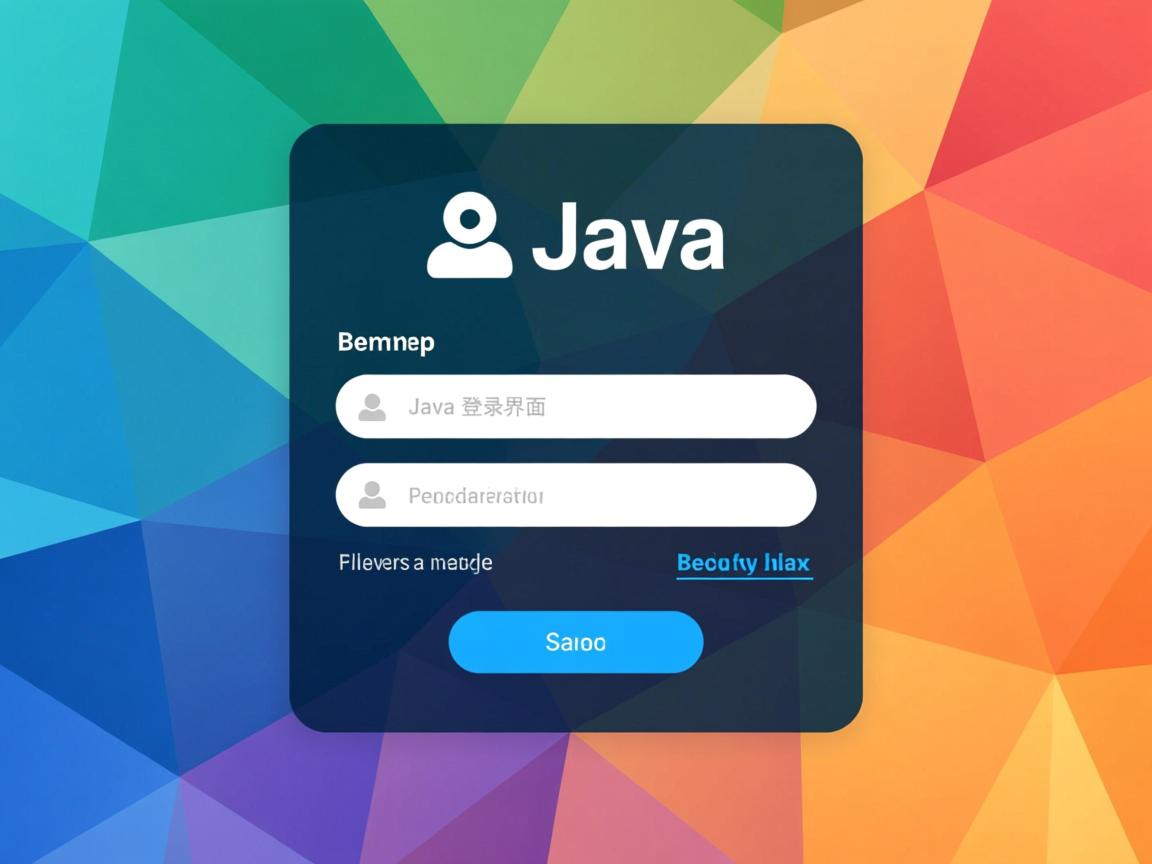 如何用Java编写登录界面？