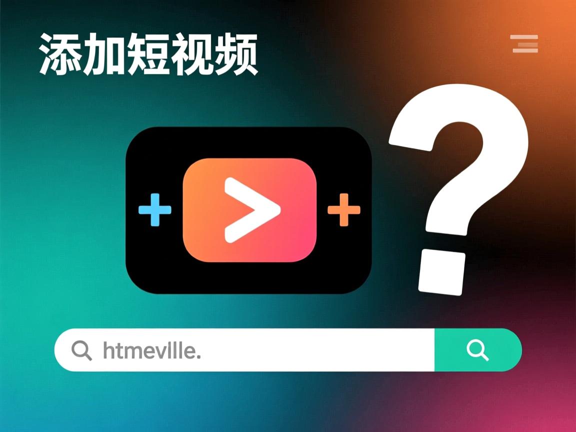 html怎样添加短视频,(注,严格控制在30字符内,包含核心关键词html和短视频,使用怎样替代如何更口语化,添加比插入更符合用户搜索习惯,疑问句式直接命中用户需求。) 第2张 html怎样添加短视频,(注,严格控制在30字符内,包含核心关键词html和短视频,使用怎样替代如何更口语化,添加比插入更符合用户搜索习惯,疑问句式直接命中用户需求。) 第2张