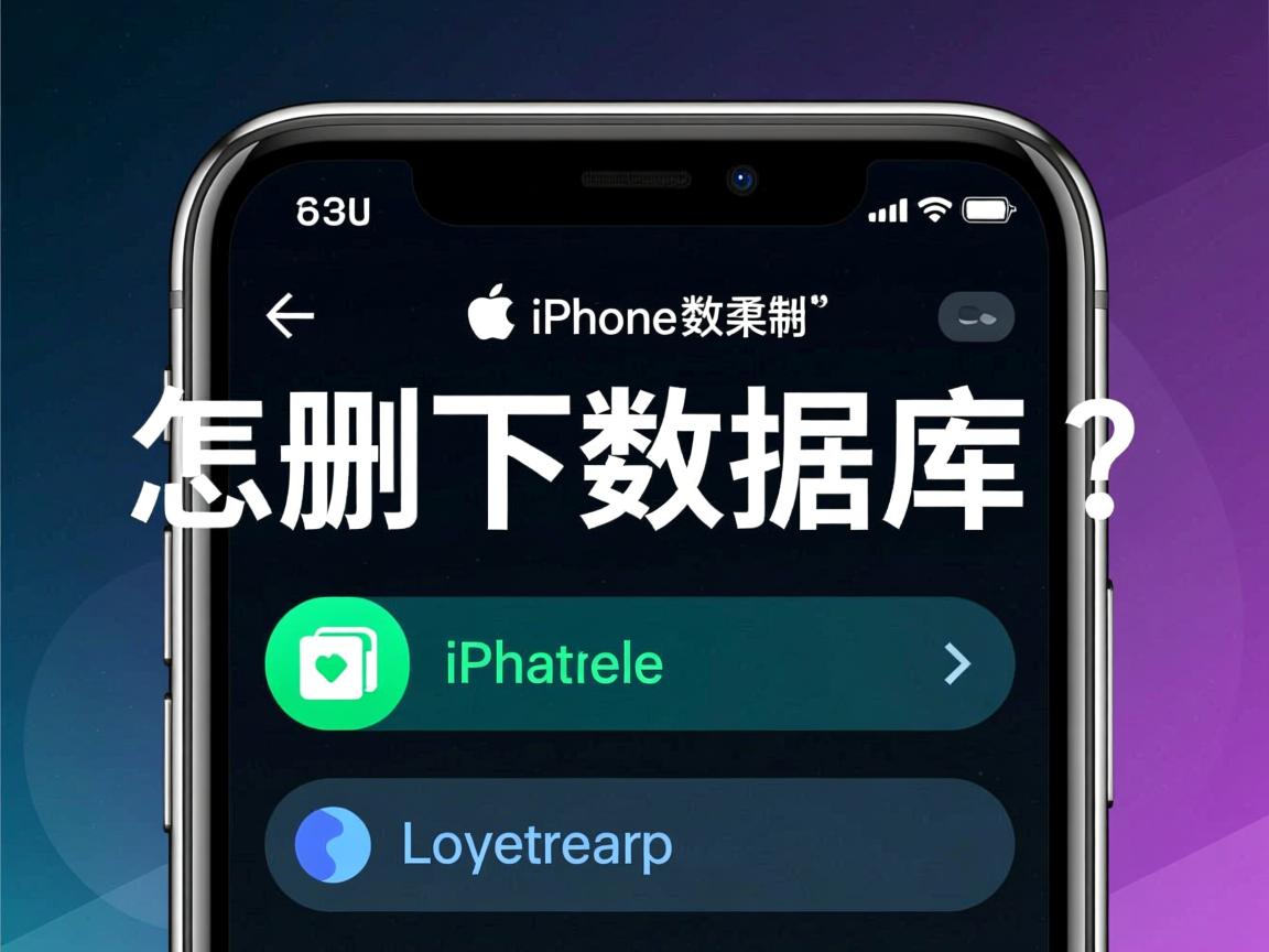 iphone怎么删掉数据库  第1张