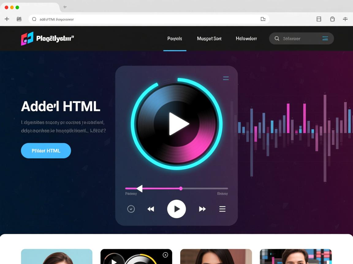 如何在网页添加HTML音乐播放器？