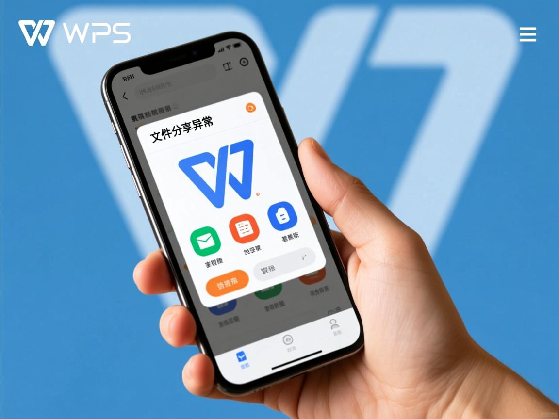 手机上用wps为什么文件分享异常  第3张