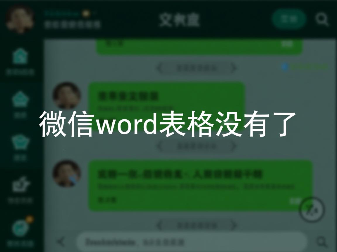 为什么传微信word表格没有了 第2张 为什么传微信word表格没有了 第2张