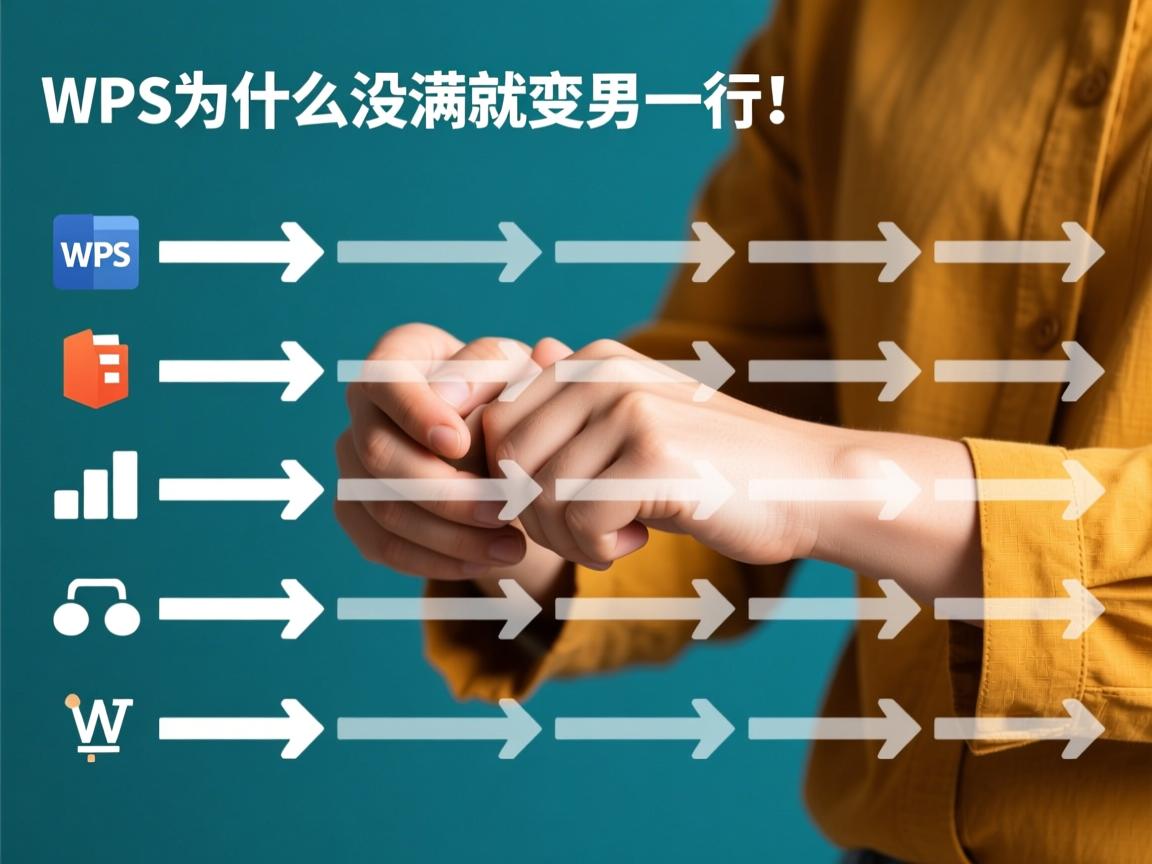 wps为什么没满就变另一行 第2张 wps为什么没满就变另一行 第2张