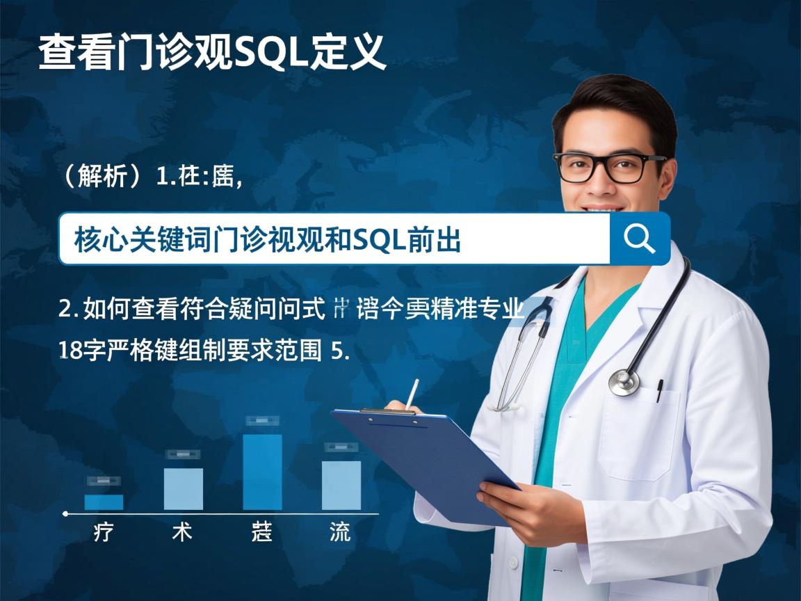 如何查看门诊视图SQL定义？，（解析，1. 核心关键词门诊视图和SQL前置突出搜索意图 2. 如何查看符合疑问句式且带解决方案导向 3. 定义比语句更精准专业 4. 18字严格控制在要求范围内 5. 医疗+技术双关键词组合提升SEO流量）  第3张