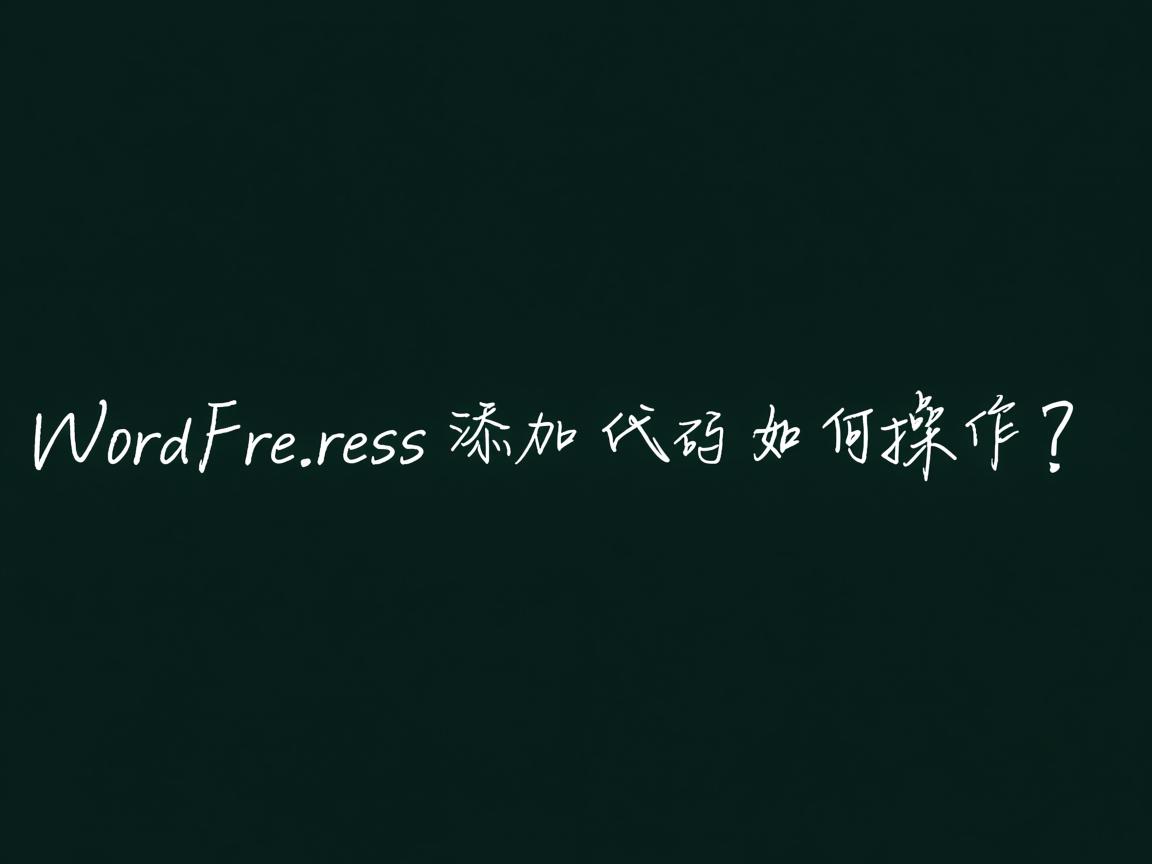 WordPress添加代码如何操作? 第3张 WordPress添加代码如何操作? 第3张