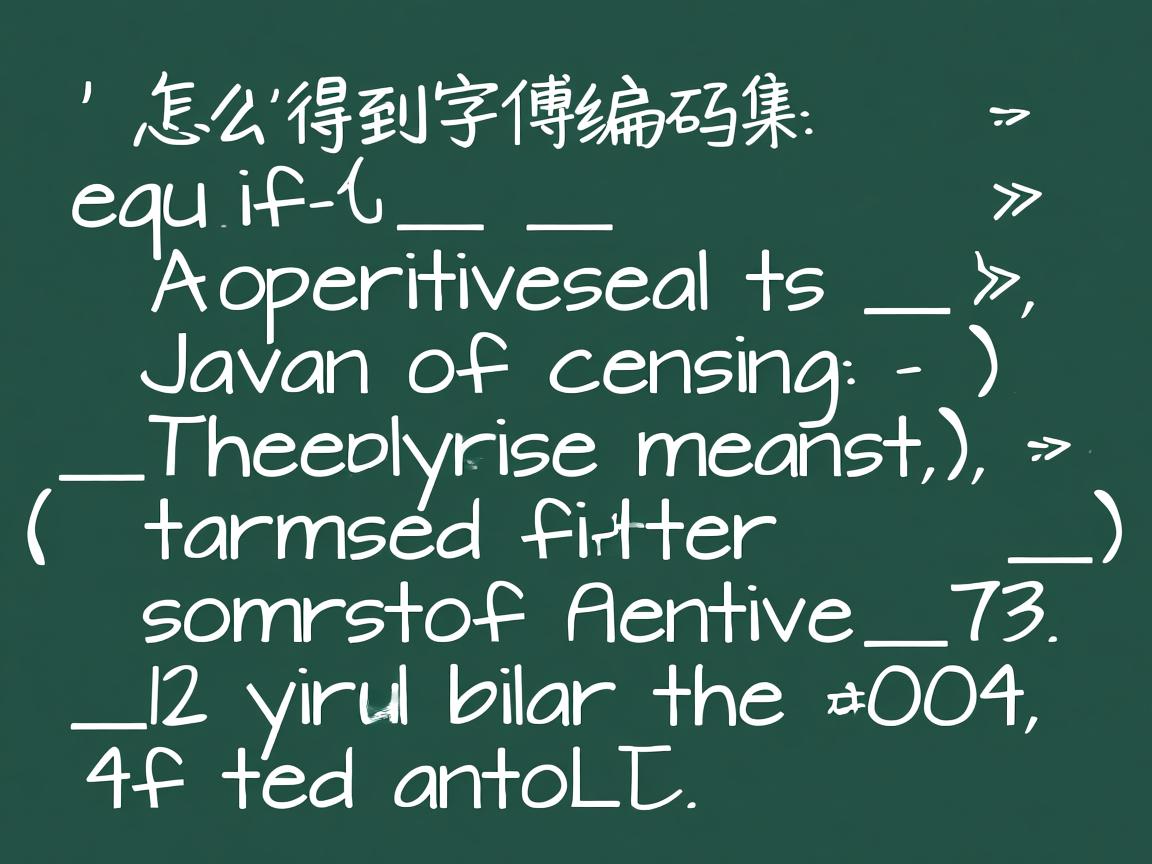 java中怎么得到字符编码集 第2张 java中怎么得到字符编码集 第2张