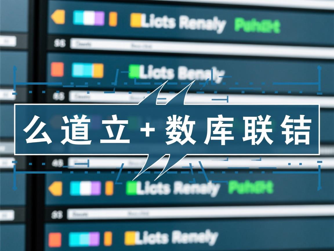 怎么建立数据库联结 第2张 怎么建立数据库联结 第2张