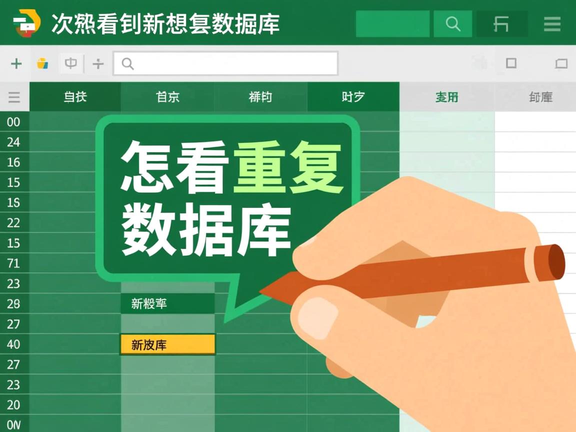 excel表怎么看重复数据库  第2张