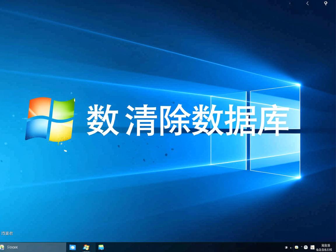 win10软件怎么清除数据库