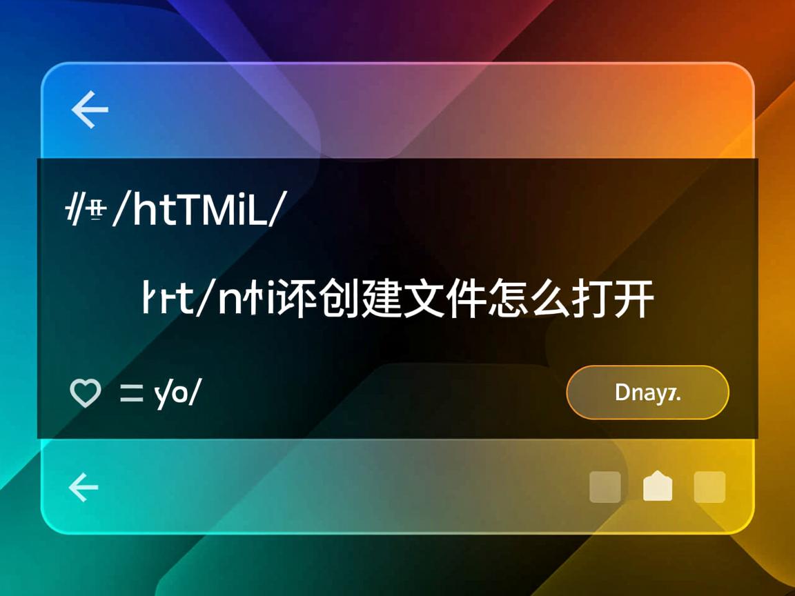 html文件如何创建文件怎么打开 第2张 html文件如何创建文件怎么打开 第2张