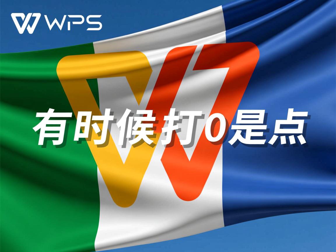 WPS为什么有时候打0是点 第2张 WPS为什么有时候打0是点 第2张