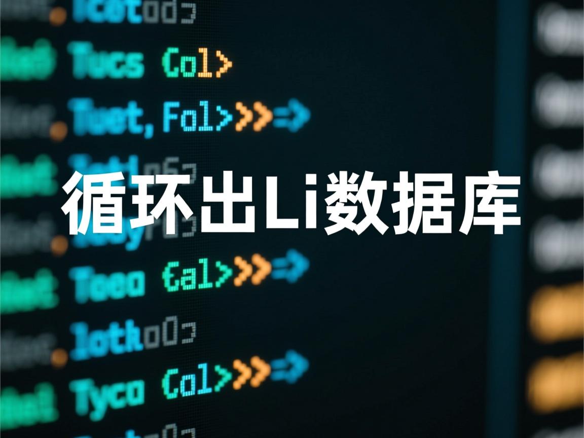 前端怎么循环出li数据库 第3张 前端怎么循环出li数据库 第3张