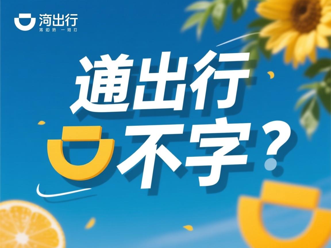 滴滴出行为什么打不了字 第1张 滴滴出行为什么打不了字 第1张