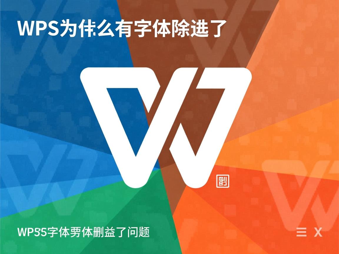 wps为什么有些字体删不了怎么回事 第3张 wps为什么有些字体删不了怎么回事 第3张