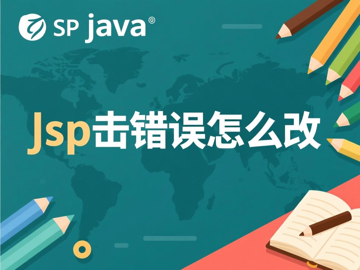 java jsp出错怎么改