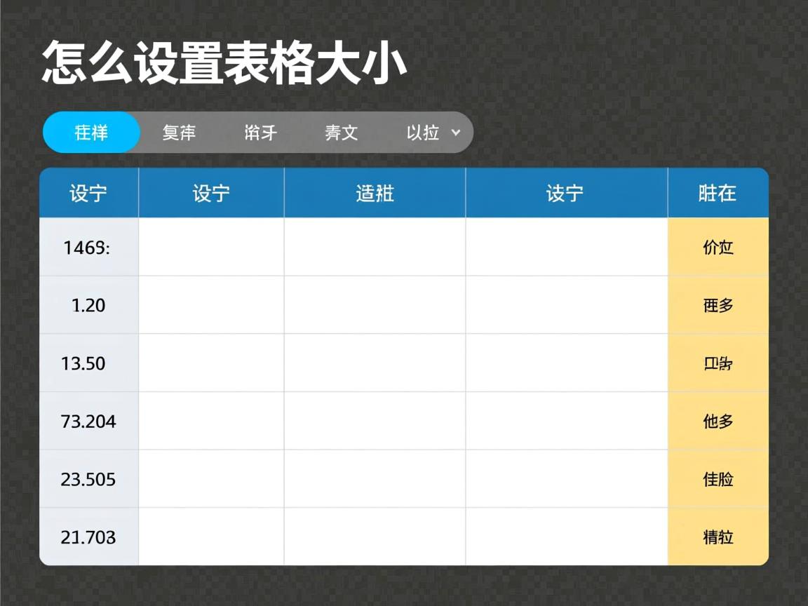 java怎么设置表格大小  第3张
