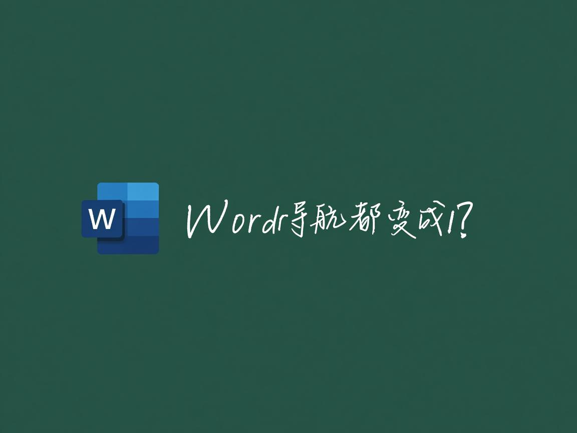 为什么word的导航都变成1了