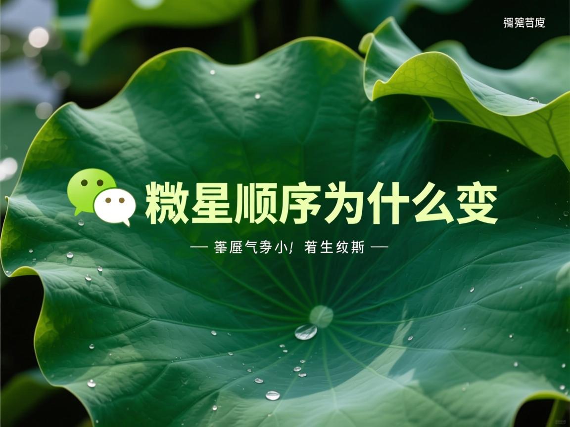 微信星标顺序为什么会变  第3张