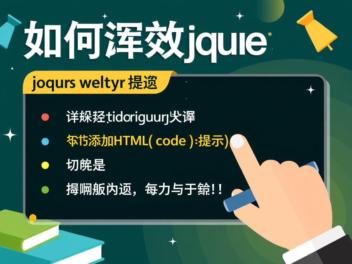 jquery如何添加html代码提示 第1张 jquery如何添加html代码提示 第1张