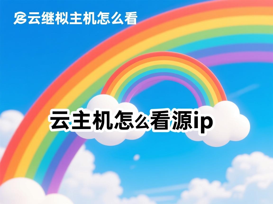 彩虹云虚拟主机怎么看源ip 第3张 彩虹云虚拟主机怎么看源ip 第3张