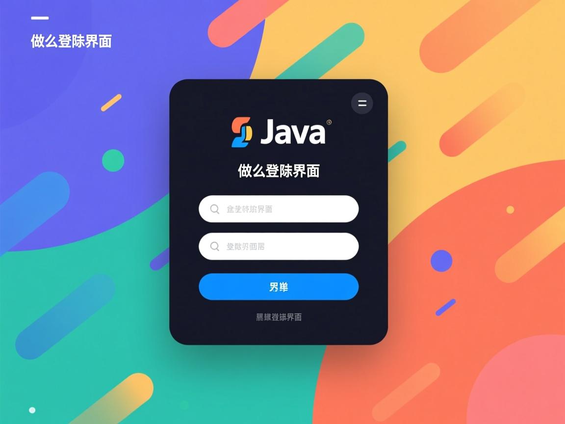 java怎么做登陆界面