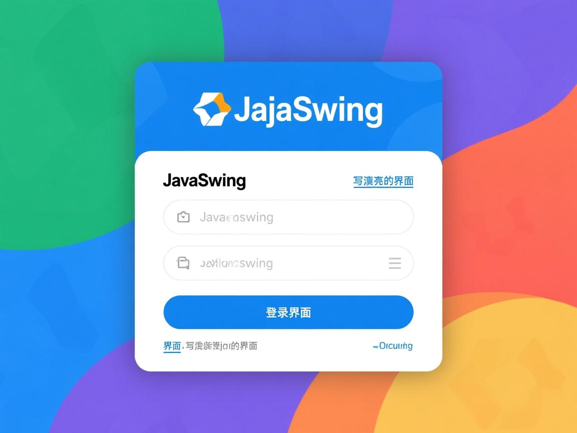 javaswing 怎么写漂亮的登录界面