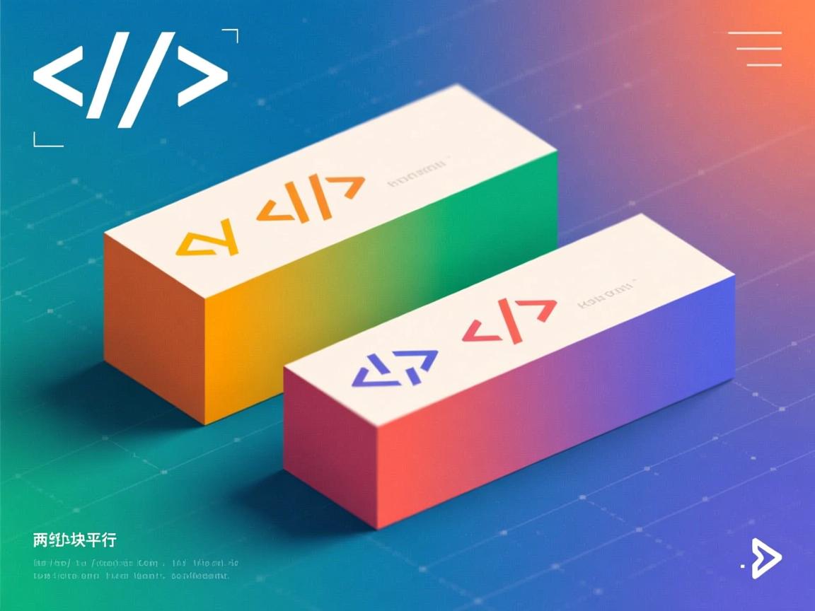 html中如何让两个块平行 第3张 html中如何让两个块平行 第3张