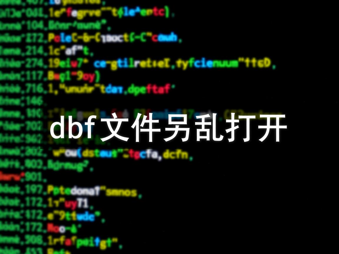 数据库中dbf文件怎么打开  第2张