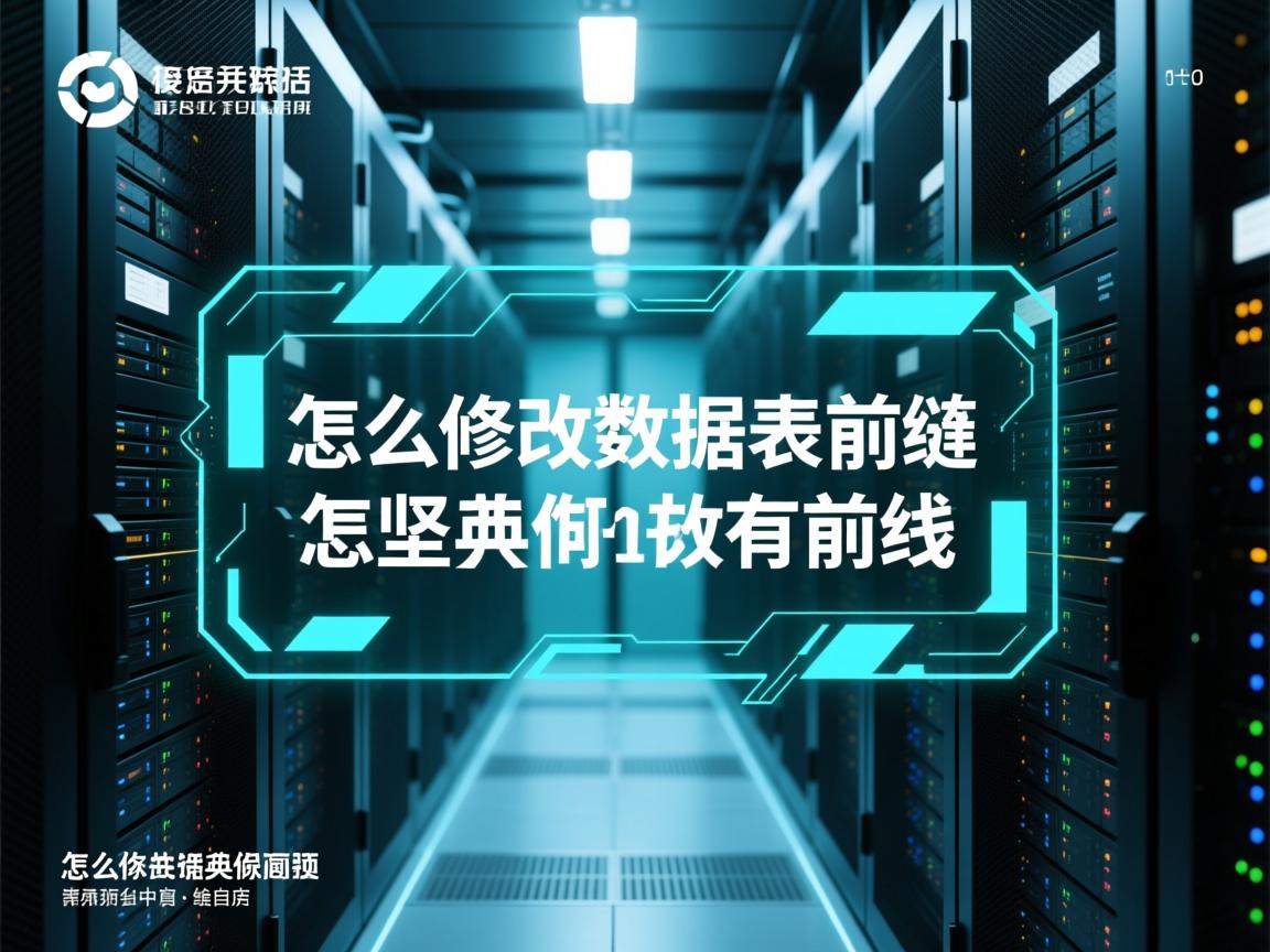数据库怎么修改数据表前缀 第1张 数据库怎么修改数据表前缀 第1张