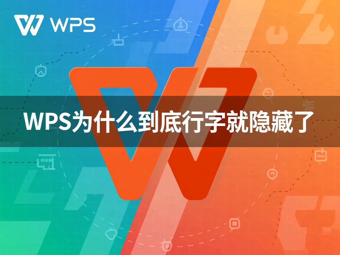 wps为什么到底行字就隐藏了 第1张 wps为什么到底行字就隐藏了 第1张