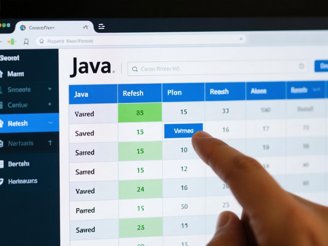 java怎么刷新当前表格 第1张 java怎么刷新当前表格 第1张