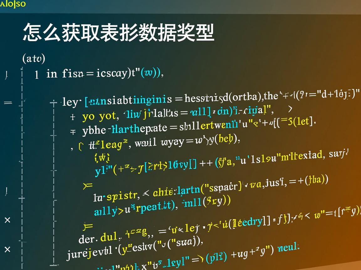 java中怎么获取表单数据类型 第2张 java中怎么获取表单数据类型 第2张