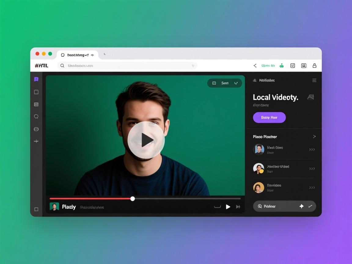 html如何添加本地视频播放器 第2张 html如何添加本地视频播放器 第2张
