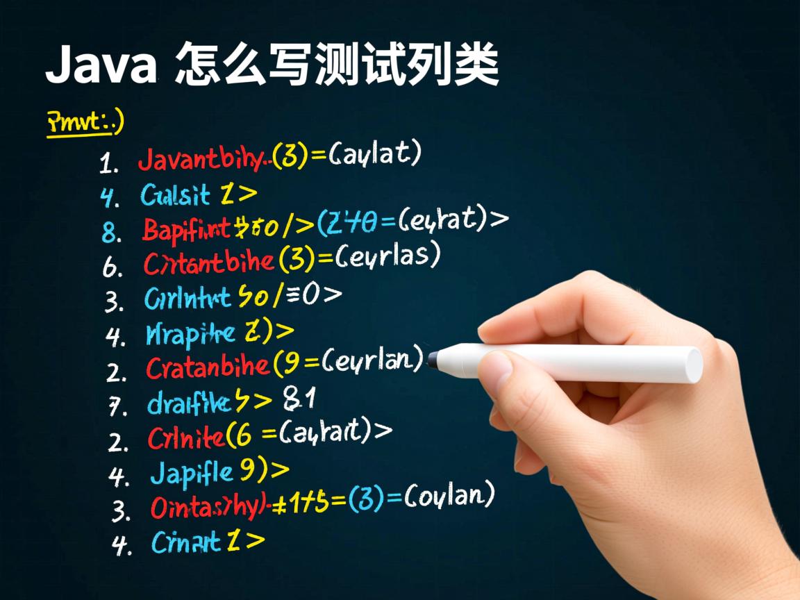 java中怎么写测试类 第2张 java中怎么写测试类 第2张