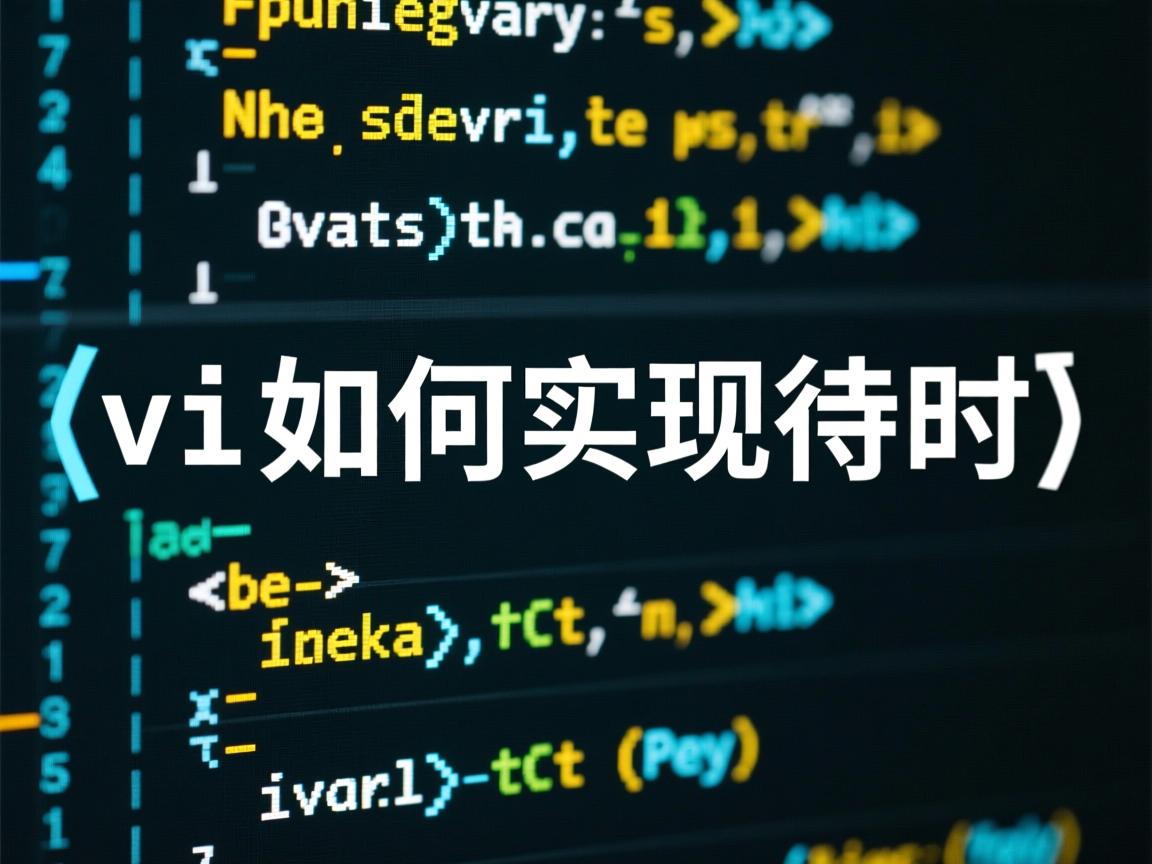 linux vi 如何实现延时