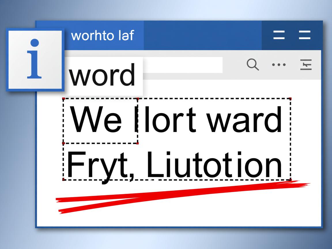 为什么word文本框打字是红线