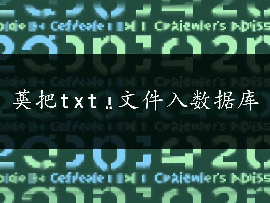 怎么把txt文件导入数据库 第2张 怎么把txt文件导入数据库 第2张